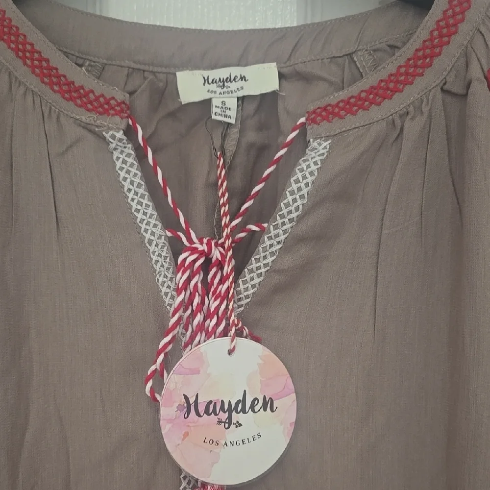 HAYDEN WOMENS SIZE S Brown and Pink Dress NWT - Picture 2 of 8